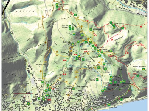 Cartina dei Sentieri Natura-Cultura-Geologico-Percorsi Rurali